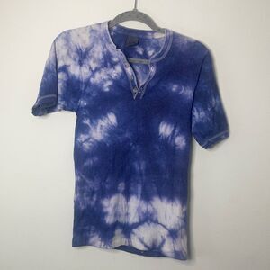Le tigrè Blue Tye Dye Henley